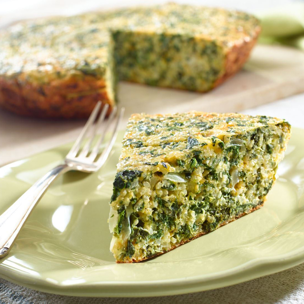 Quiche with egg whites