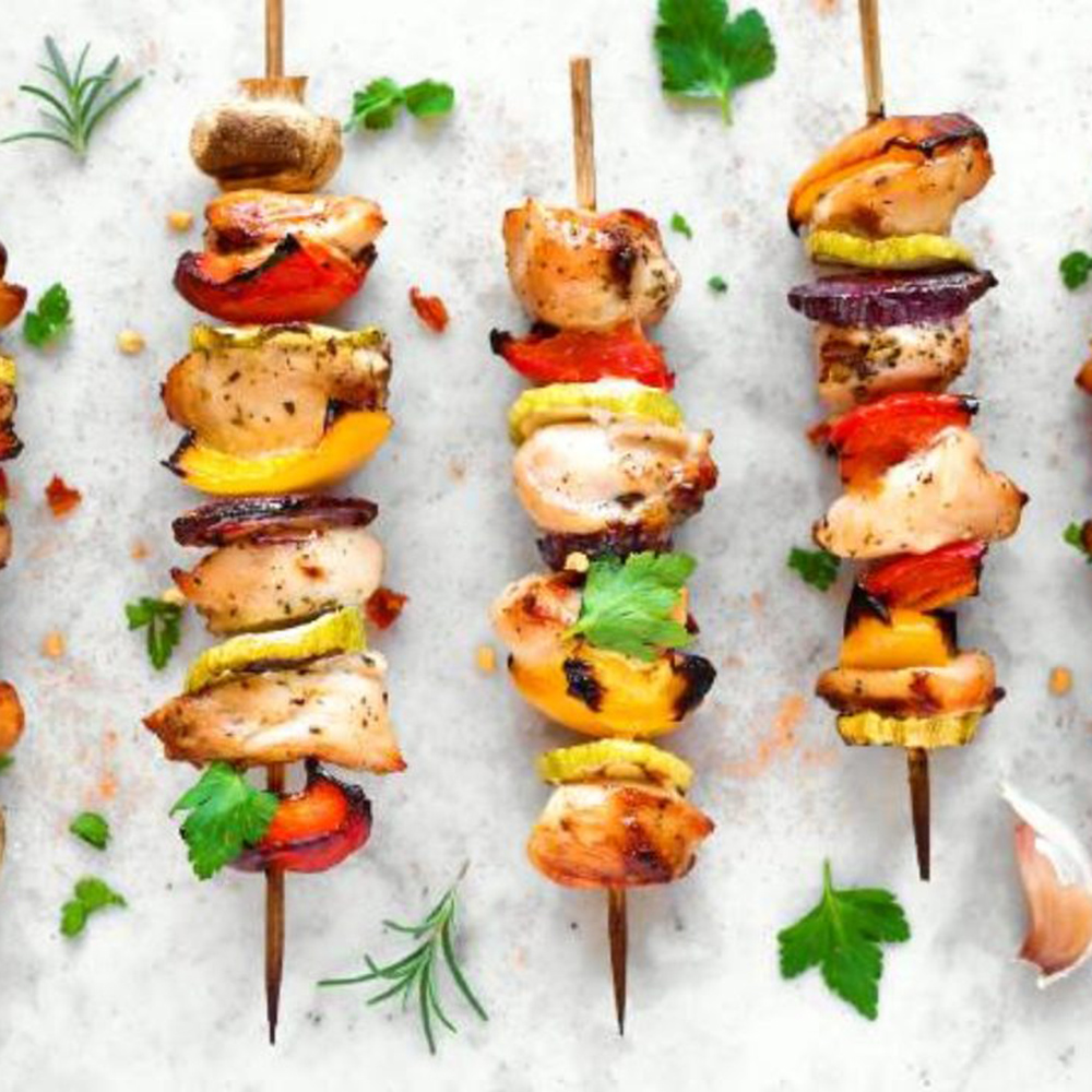 Chicken skewers