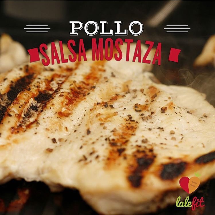 Pechuga de pollo a la plancha con salsa de mostaza