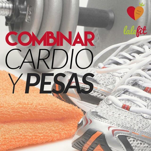 Combinar cardio y pesas